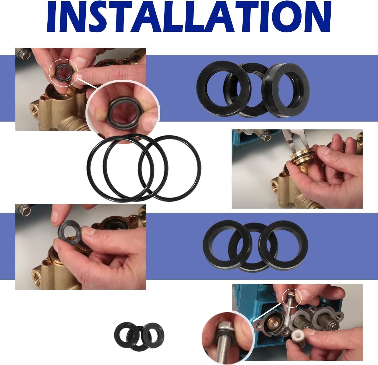 76975 Seal Kit 12Pcs For Cat Pump 4DNX Pumps 4DNX25GSI 4DNX27GSI CAT Seal Kit