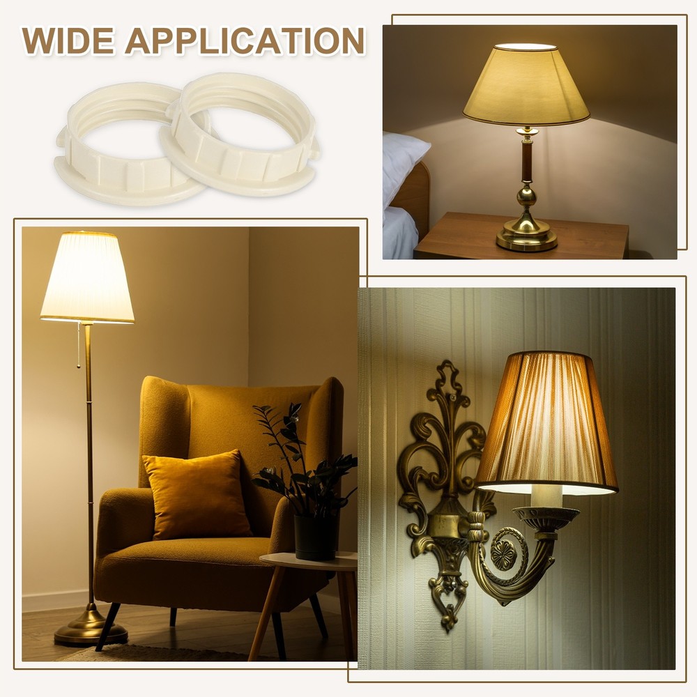 4 Pcs G9 Light Socket Rings for 3/4in Thread Diameter G9 Sockets(Small)