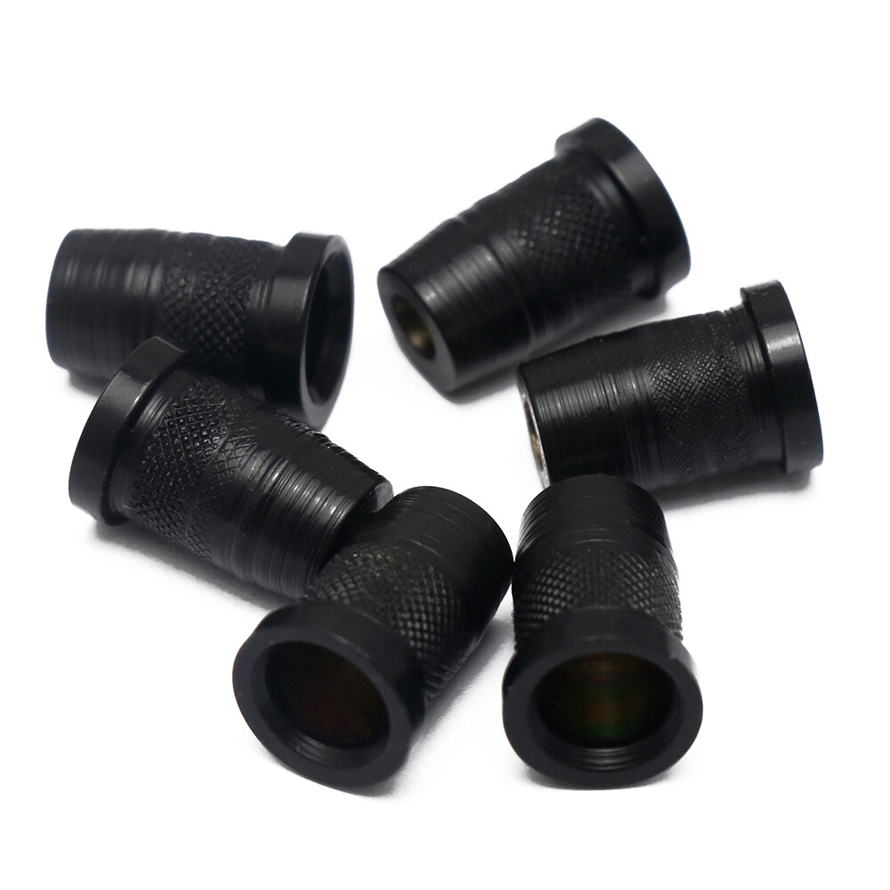 Guitar String Mounting Ferrules Through Body Mounts String Caps for ST TL Black