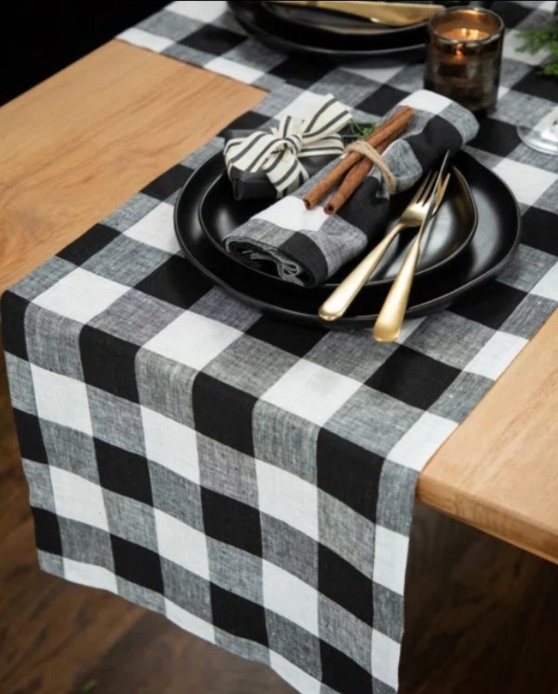 Buffalo Plaid Table Runner 14x108 Inches