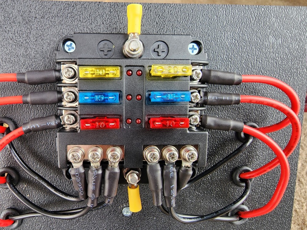Off Road/Race Car Fuse/ Relay Panel Block 6 Way Compact Custom Universal