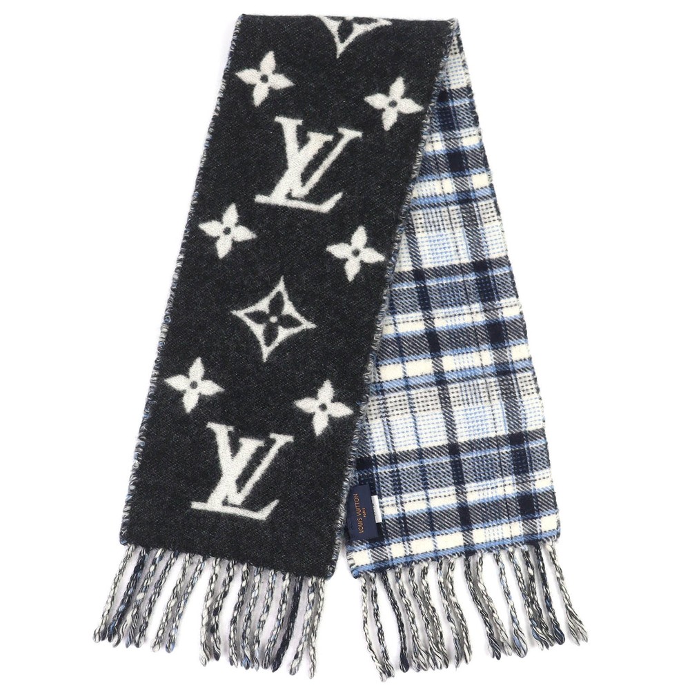 Excellent LOUIS VUITTON Scarf Echarpe Mini Reykjavik Monogram pattern M76361