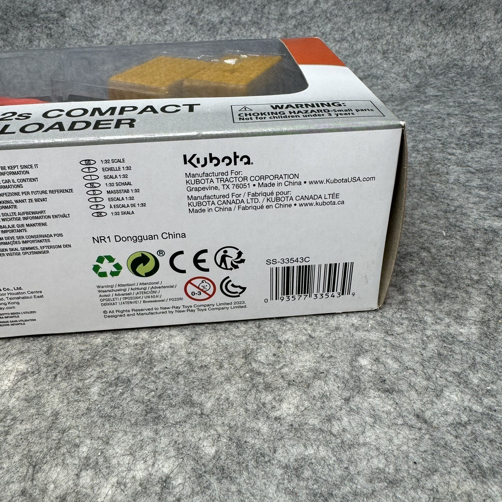 Kubota Excavator KX080-4 NewRay 1:32 Scale w/ 360 Degrees Swivel Moving Parts