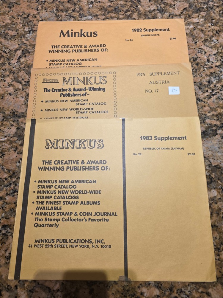 NEVER USED album supplements: SCOTT, HARRIS,MINKUS...VARIOUS...see list