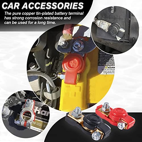 Car Battery Terminal Connector Classification Kit, Pure Copper Negative and
