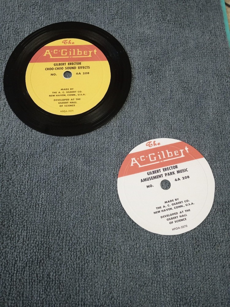 A.C. Gilbert Erector Set Record Labels (Reproduction)