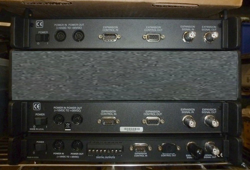 Stack of 3 IO TECH modules WBK16 WBK17 strain gage counter encoder