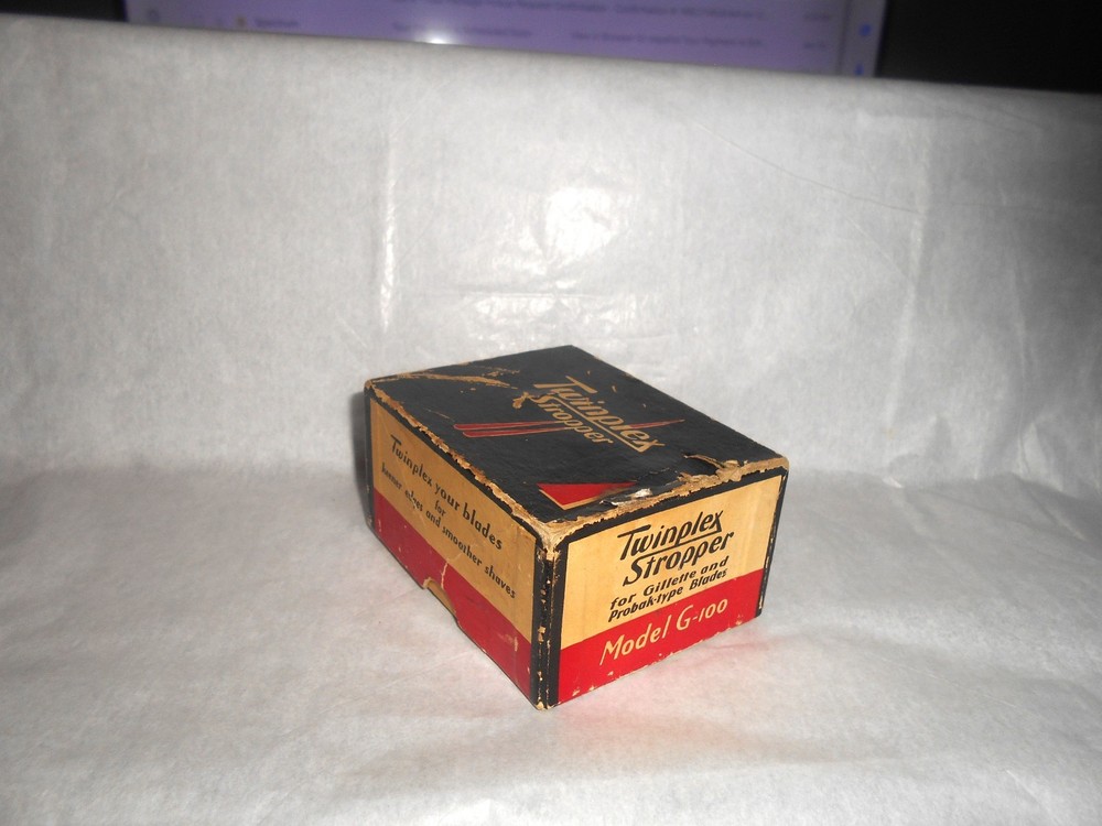 Twinplex Stropper Razor Sharpener W/ Instructions G-100 - Gillette/Probak