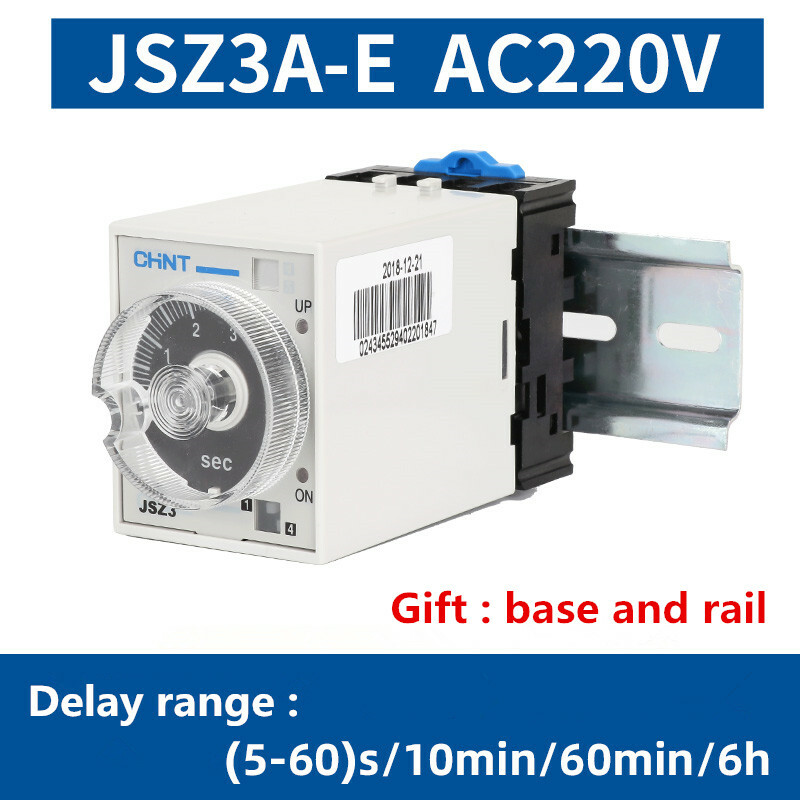 Time delay relay small power-off controller JSZ3A-E 220VAC 5-60s/10min/60min/6h