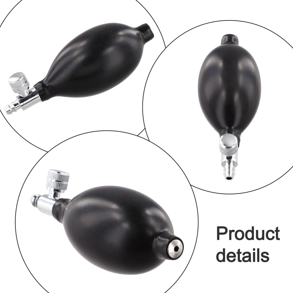 Black Rubber Replacement Sphygmomanometer Pump Bulb for Inflatable Devices