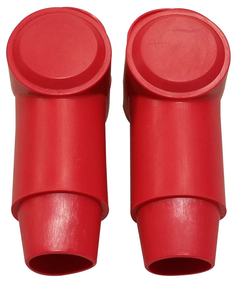 (Red) 3/8" Stud Terminal Cover - Electrical Battery Connection 3/8", Red
