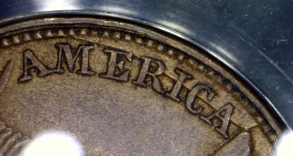 1857 ERROR ANACS AU55 Flying Eagle Cent CLASHED w/ Seated Half Coin FS-402 S-9