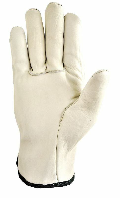 PREMIUM GRAIN COWHIDE LEATHER GLOVES - HUNTING - DRIVING - WORK - SIZE {MEDIUM}