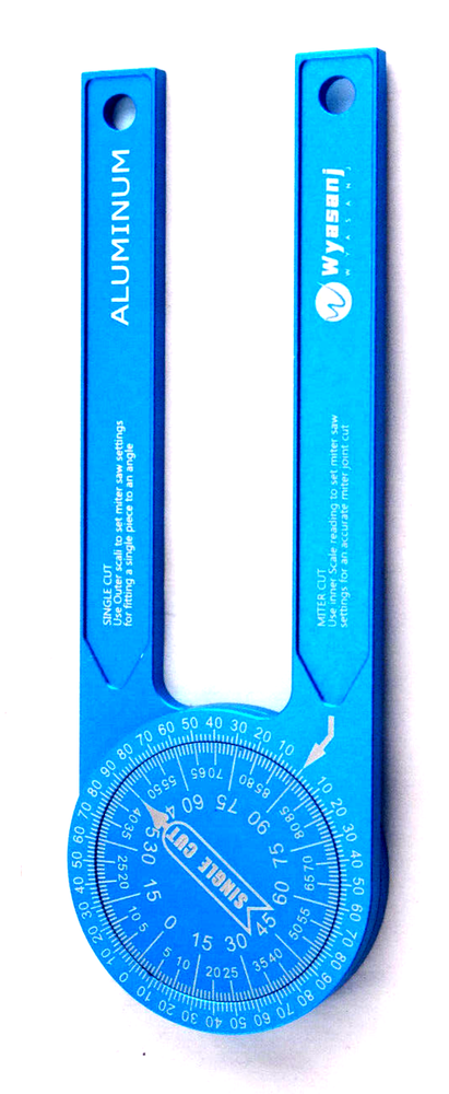 Miter Saw Protractor 7.3" Aluminum Protractor Featuring Precision Laser Engraved