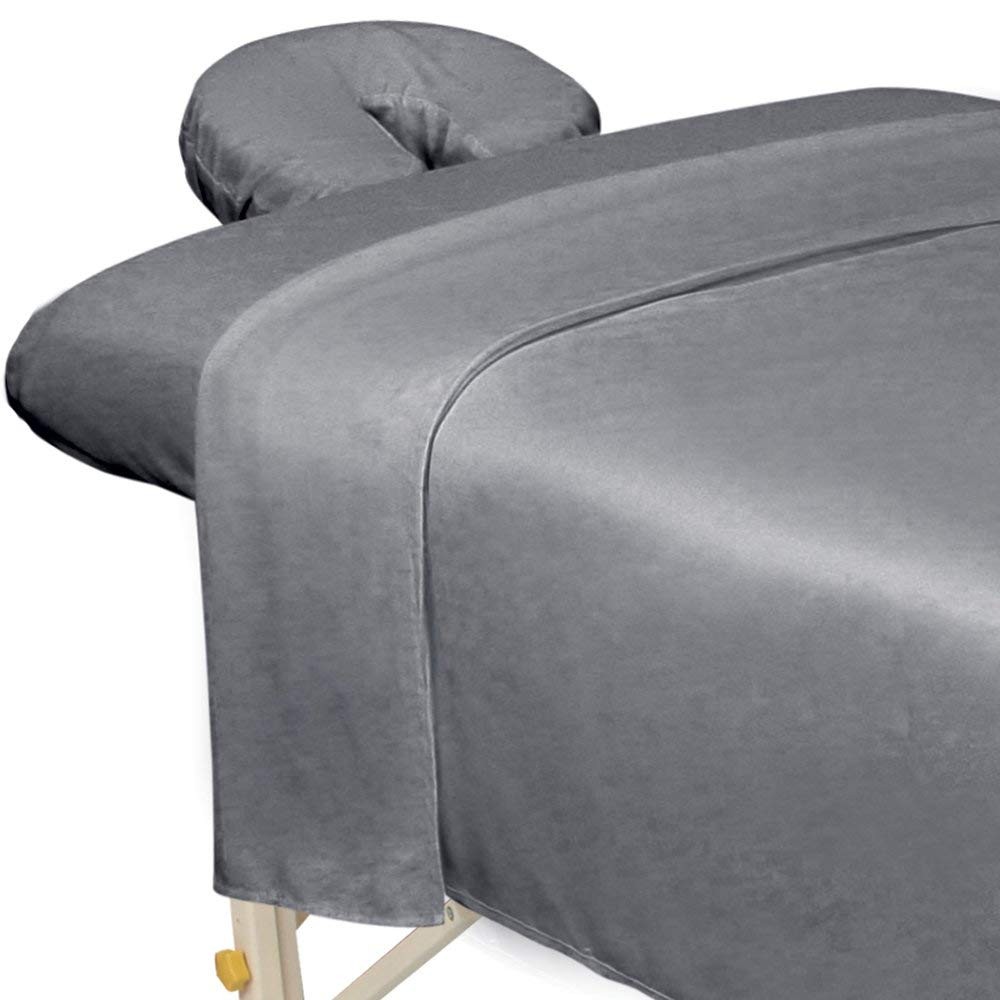 ForPro Professional Collection Premium Microfiber 3Piece Massage Sheet Set, C...