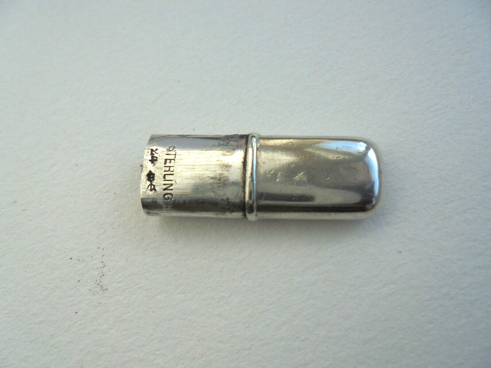 Sterling Silver Owl Pencil Holder / Needle Case