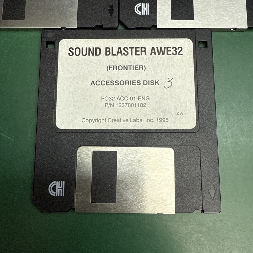 Sound Blaster AWE32 Install Application Accessory - floppy disk 3.5 inch