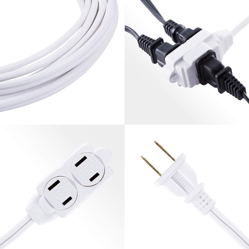 3-Outlet Power Strip, 9 Ft, White