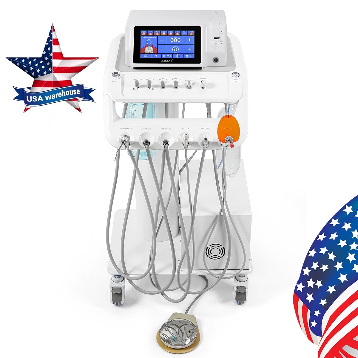 Combo Dental Portátil: Unidad, Compresor, Scalers, Cura Luz + Sillón Plegable