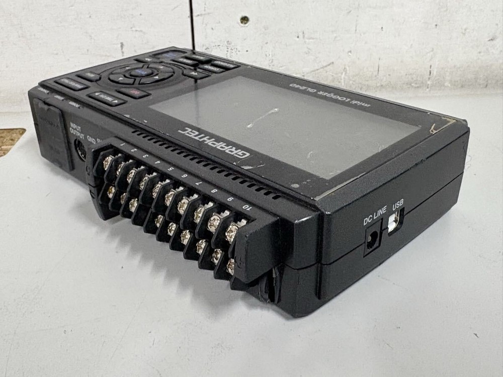 GRAPHTEC midi LOGGER GL240 Isolated Multi-Channel Data Logger Operation Tested