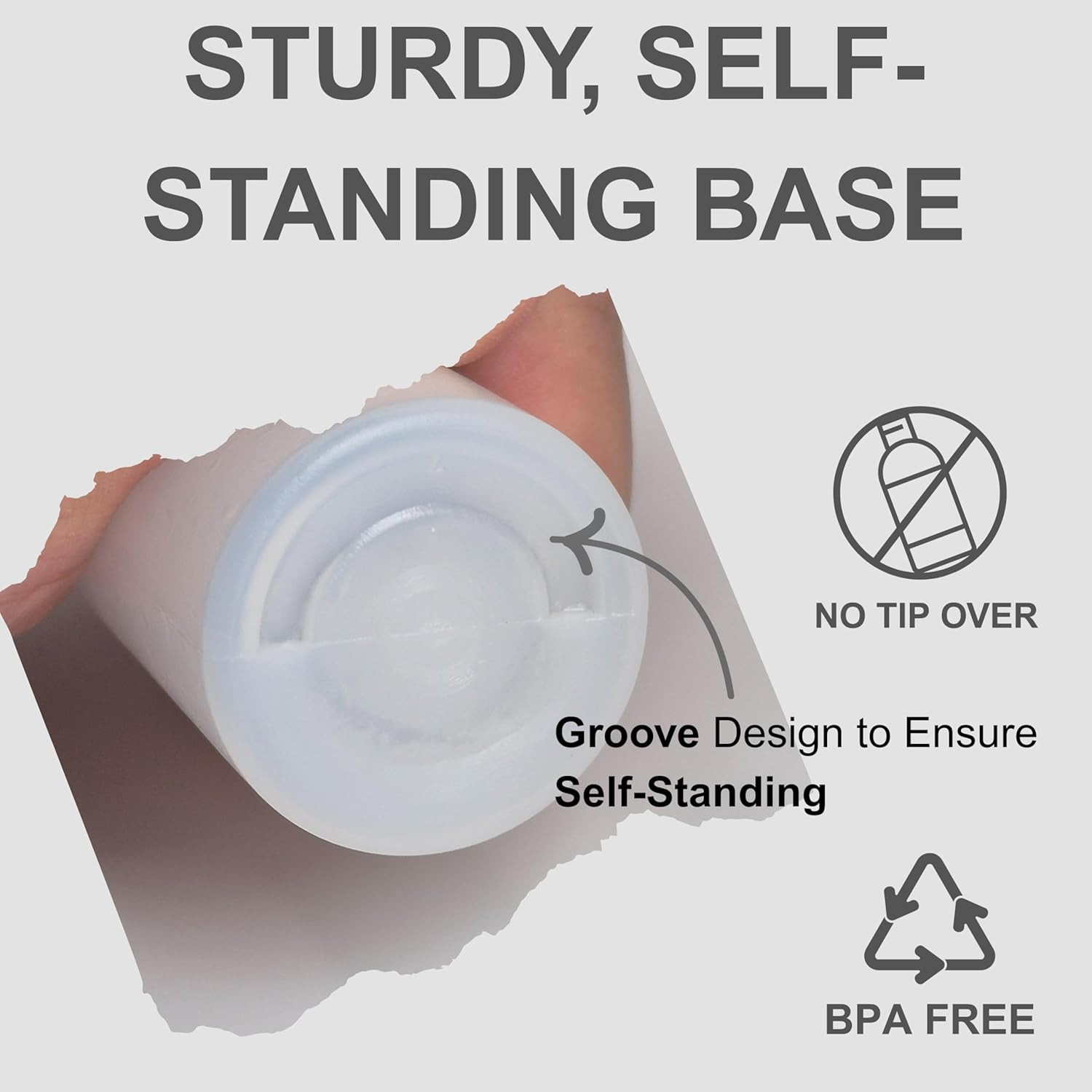 Translucent Squeeze Plastic Bottles with Flip Top Caps, 2 Oz TSA Approved, Set o