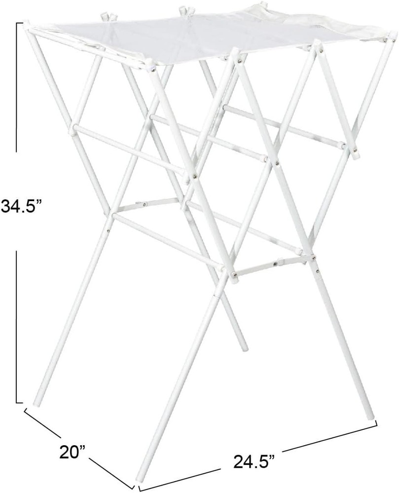 Household Essentials Clothes Drying Rack, Foldable, Expandable and Collapsible