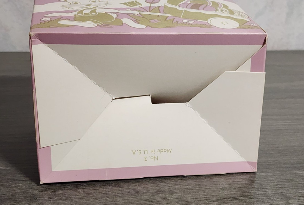 Vintage Easter Cardboard Candy Box With Easter Bunny