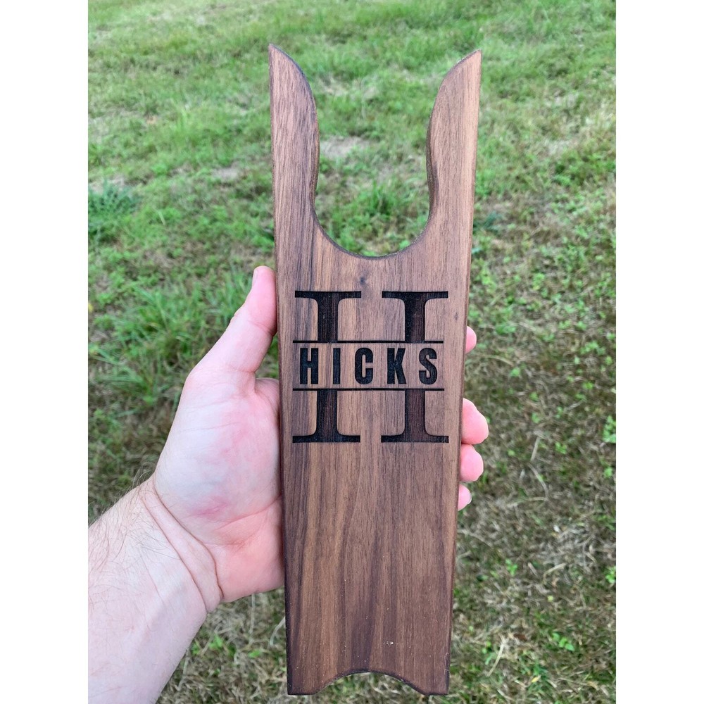 Personalized Rustic Walnut Boot Jack
