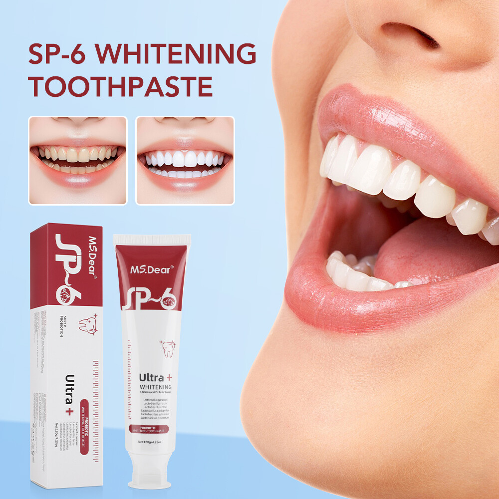1/2Pcs Super Probiotic SP-6 Toothpaste, Probiotics Bright White Toothpaste, Sp 6