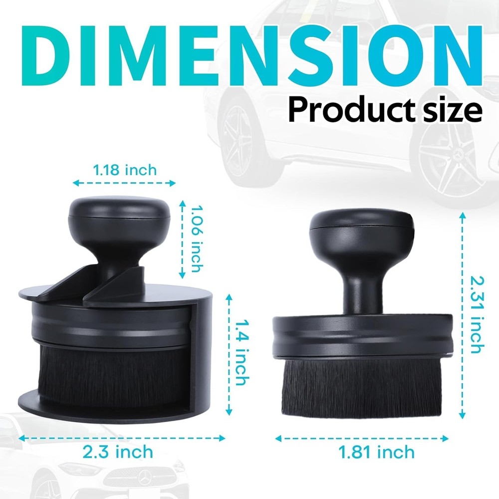 Multi-Purpose Tire Dressing Brush with Ergonomic Handle for Effortless Cleaning