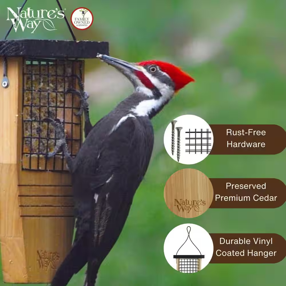 Cedar Tail Prop Suet Feeder 1 Cake