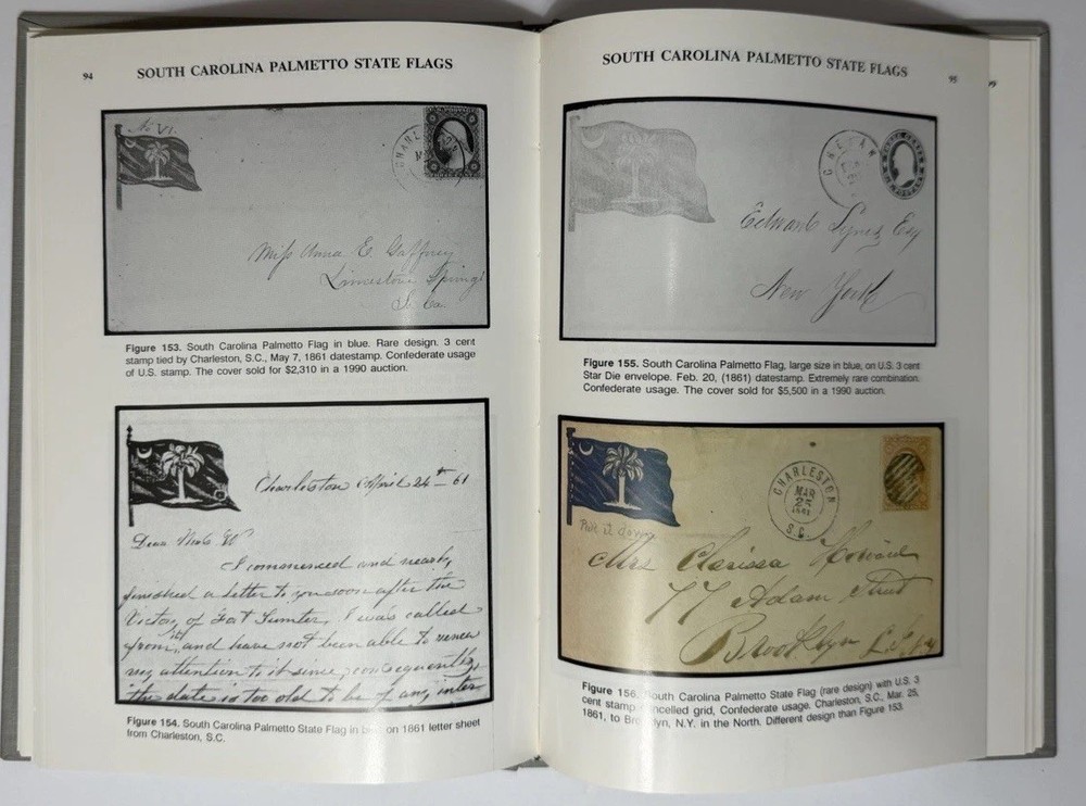 Confederate Patriotic Covers And Their Usages By Wishnietsky 1st Ed.