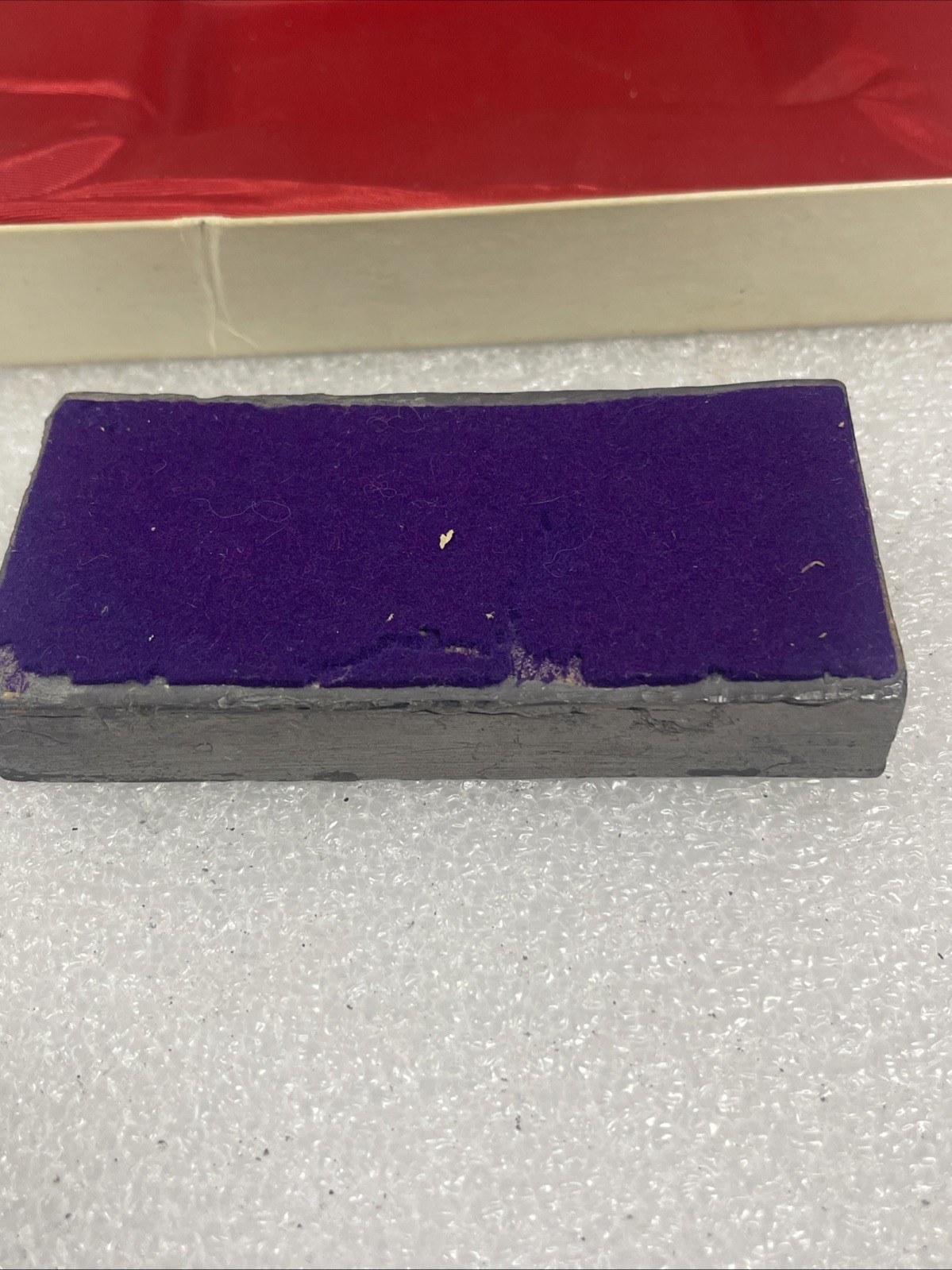 Hitler Lead Ingot S. Y. Ostwind Plaque 4” X 2”1/2" #150 With Original Box