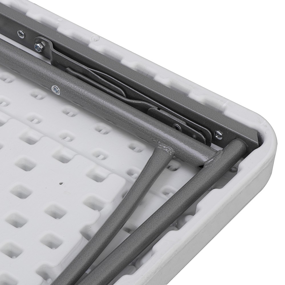 3 ft Portable Plastic Folding Table Square Card Table for Camping Picnic White