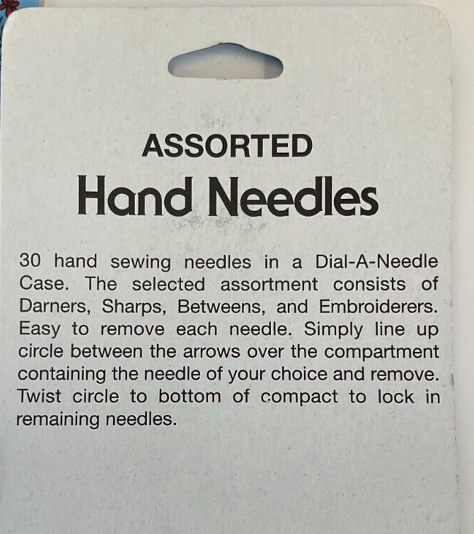 COLLINS #C16 - ASSORTED HAND NEEDLES - DIAL-A-NEEDLE CASE (30 COUNT)