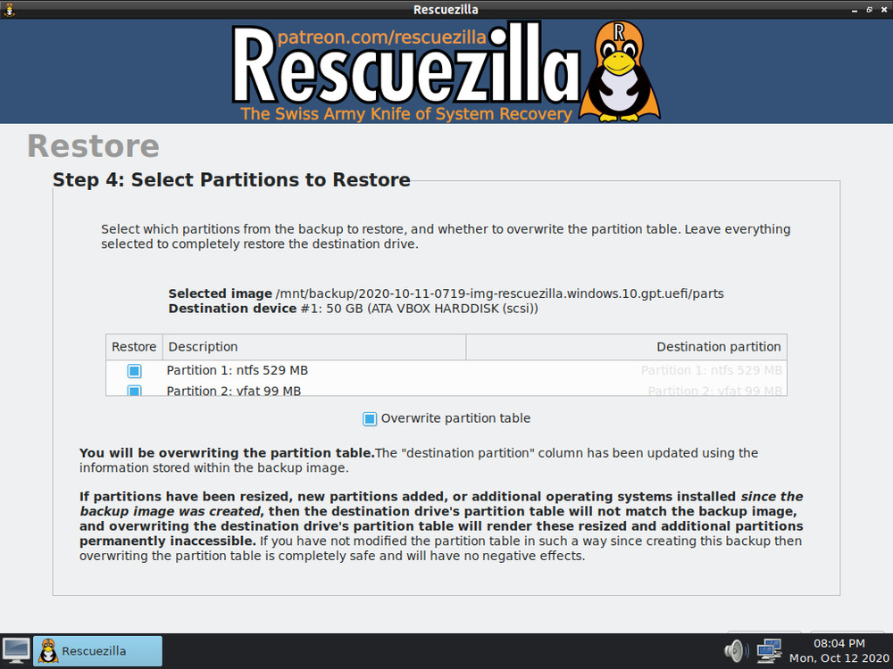 Rescuezilla Bootable LIVE USB - Disk Imaging - Backup/Restore - NEW - USB