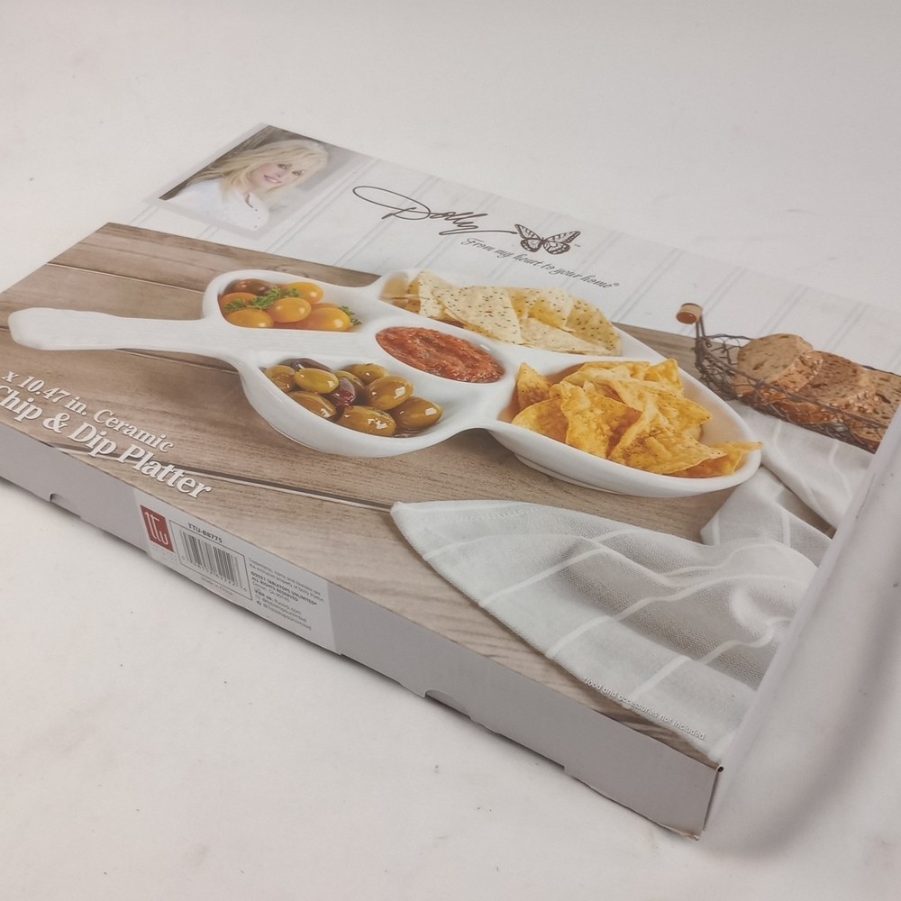 Dolly Parton Stoneware Guitar Chip & Dip Serving Platter