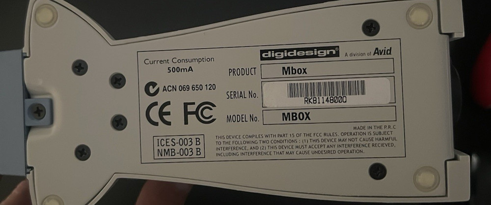 M Box Pro Tools for Mac Digidesign Focusrite