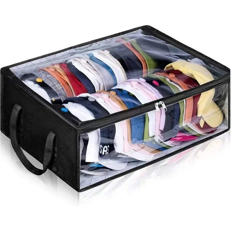 Collapsible Baseball Cap Storage Box, Large Capacity Multifunctional Hat Bag, Ca
