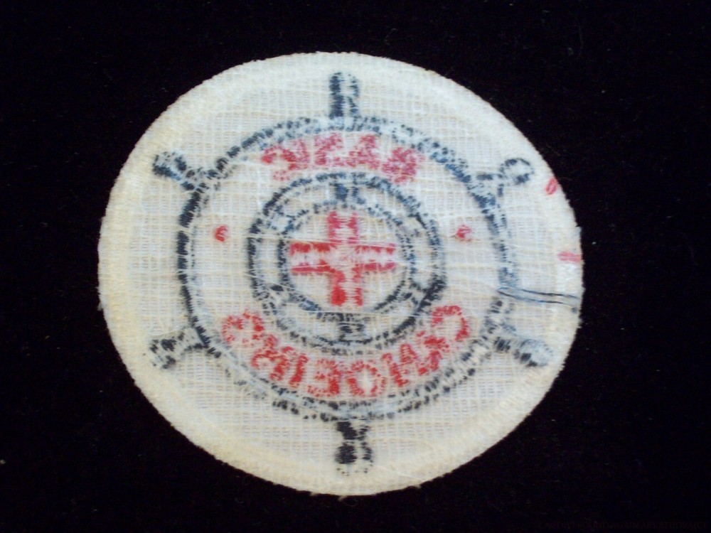 American Red Cross Basic Canoeing Patch Vintage ARC Round Embroidered Badge