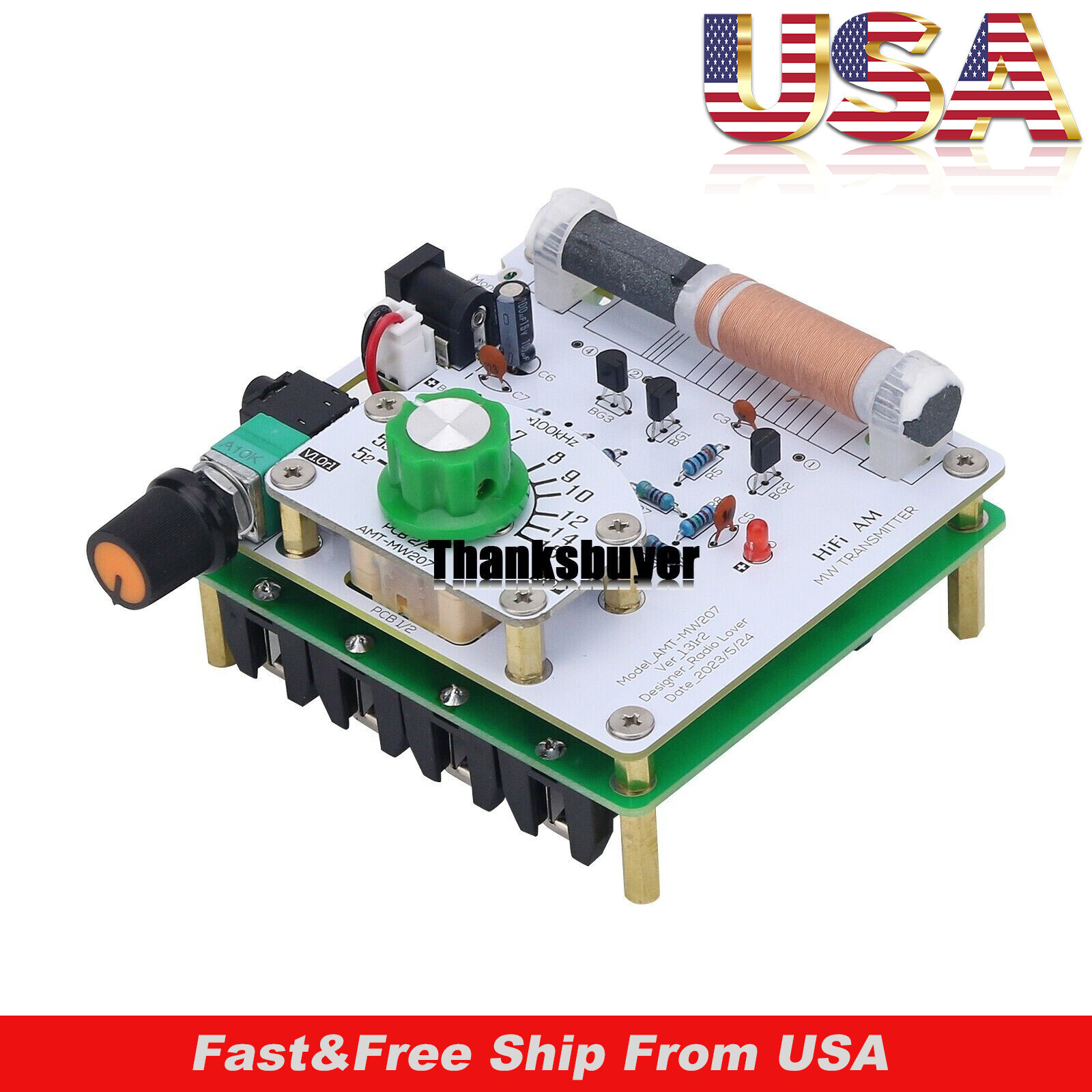 AMT-MW207 Medium Wave Radio Transmitter High Fidelity AM Radio DIY Circuit Board