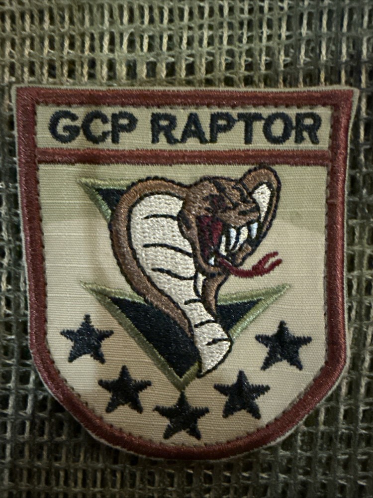 French NATO Forces Forces GCP COMANDO Task Force Raptor Pocket Patch FFL