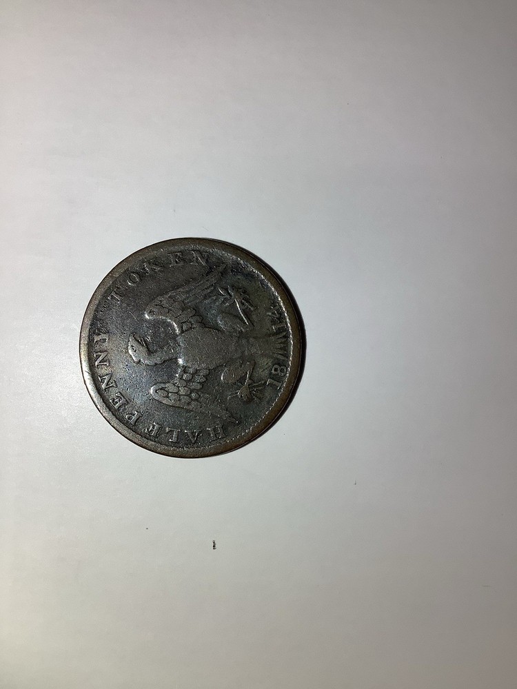 1814 Canada Half Penny Token Spread Eagle Early Token Coin
