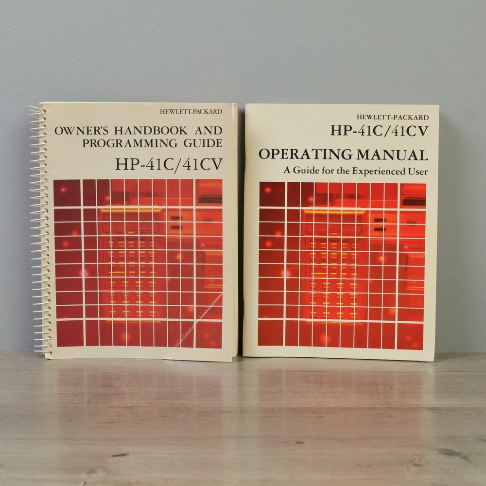 HP 41C 41CV Calculator: Handbook and Programming Guide + Operating Manual