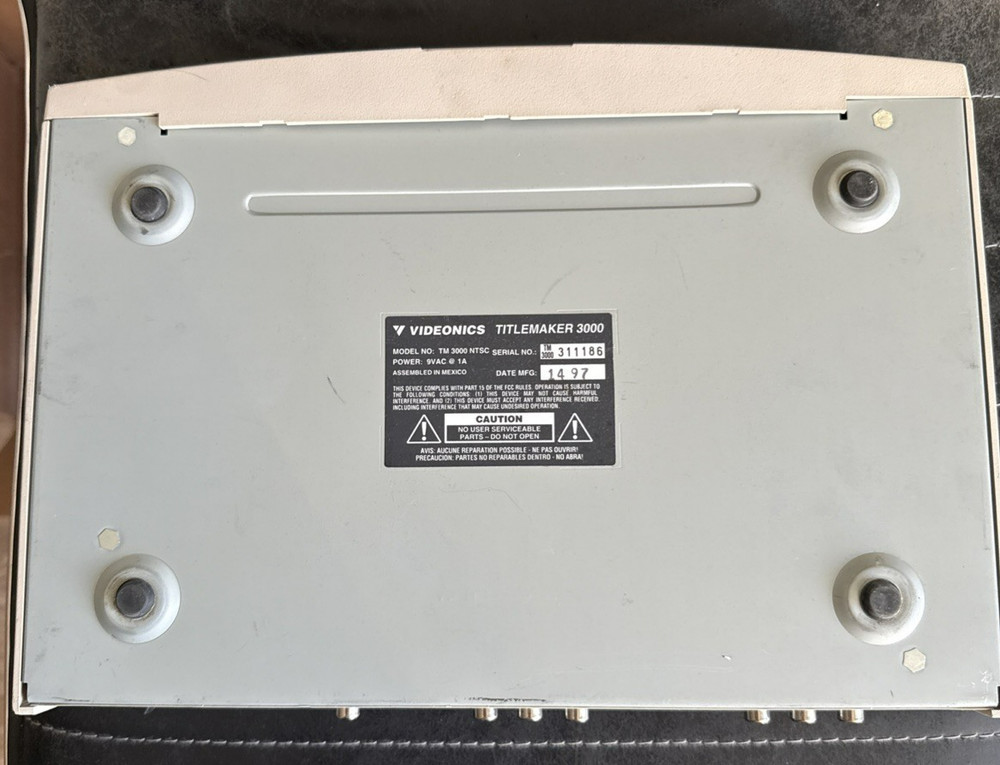 Videonics TitleMaker 3000 Model TM-3000 NTSC
