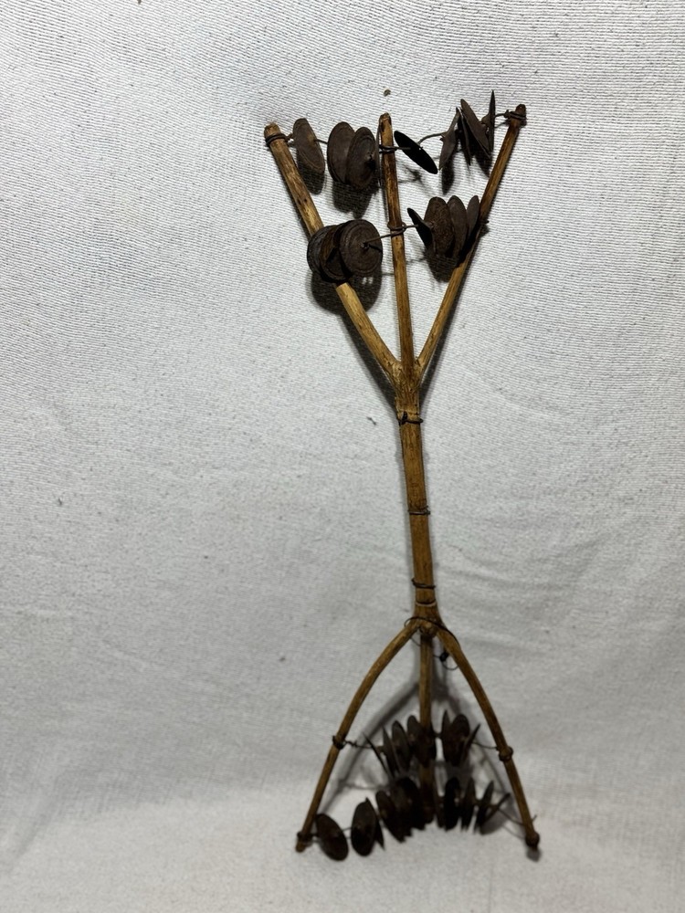 African Sistrum Rattle Triple Fork