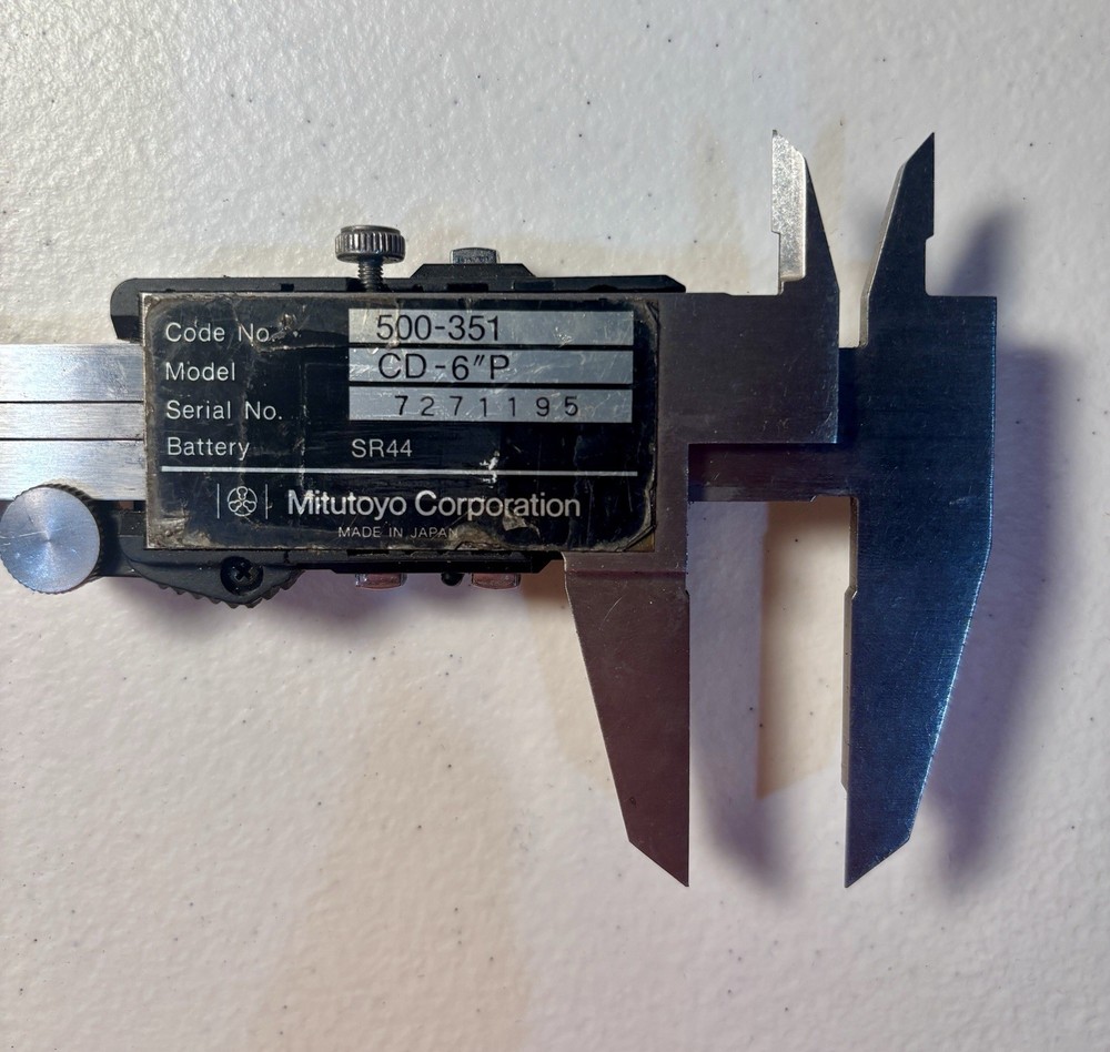 MITUTOYO DIGIMATIC Model CD-6”P DIGITAL CALPIERS