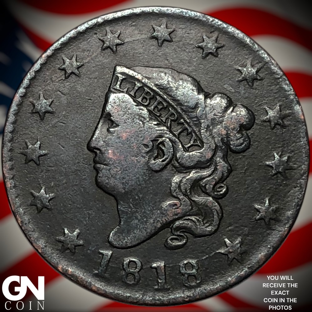1818 Coronet Head Large Cent Z2888