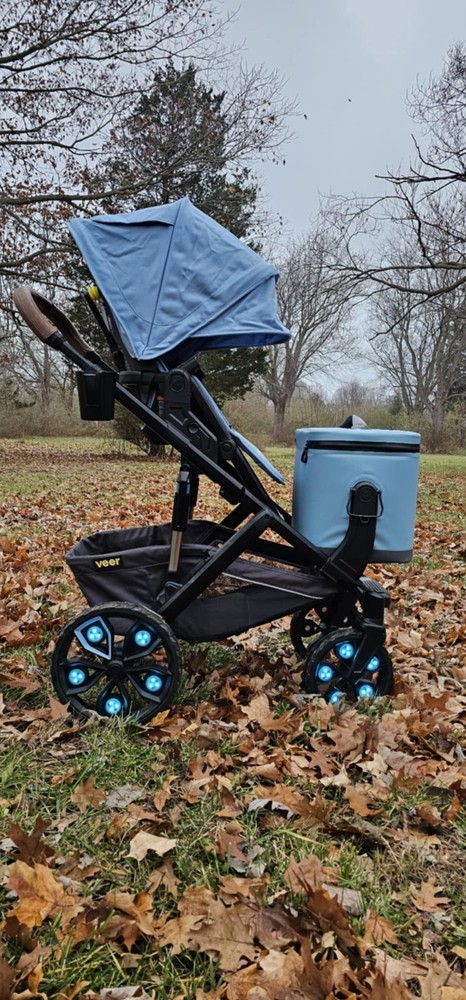 LED Wheel Lights for VEER SWITCH&ROLL STROLLER, Remote, Waterproff, Easy Install