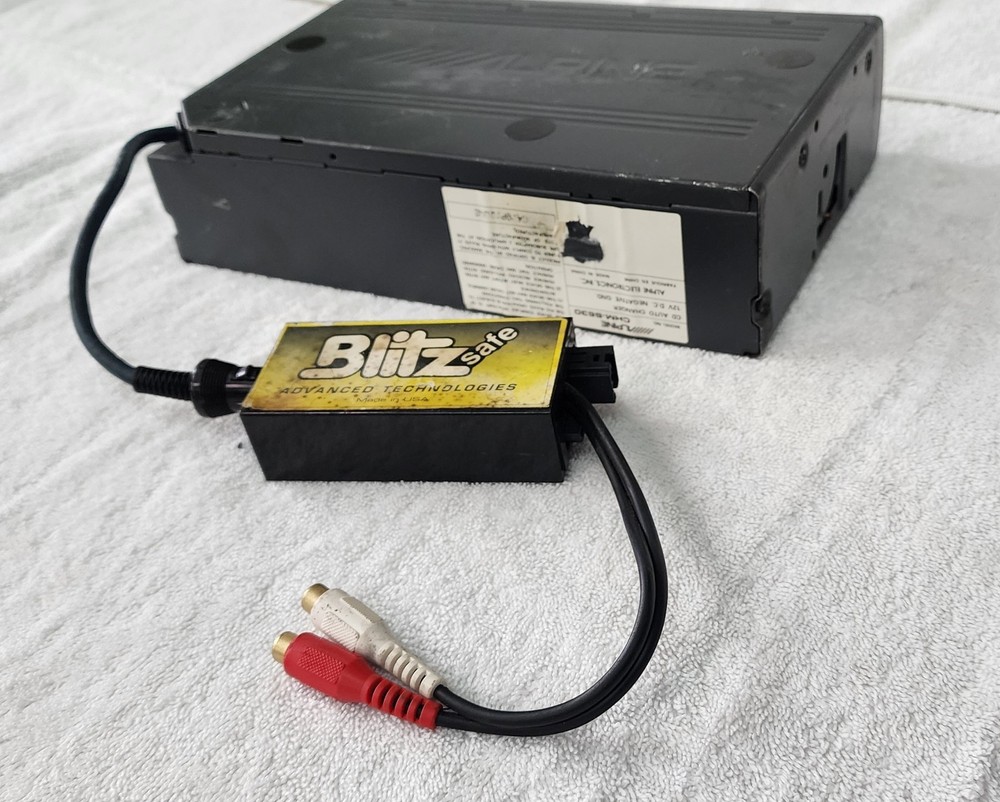 Alpine CHM-S630 CD Shuttle Compact Disc Changer Black - Untested w Blitz Safe